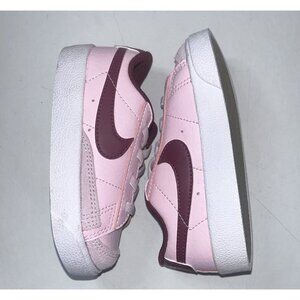 Nike Blazer Pink Foam Dark Beetroot Maroon Colorway 77 Toddler Size 7C (36 mos)